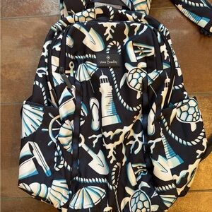 Vera Bradley Black and Blue Nautical Backpack
